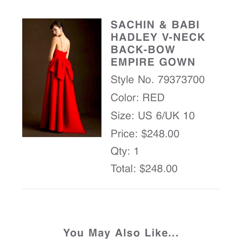 Sachin & Babi Red Dress